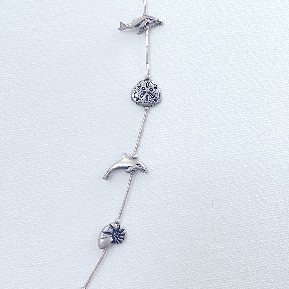 KBN sterling sea creature necklace